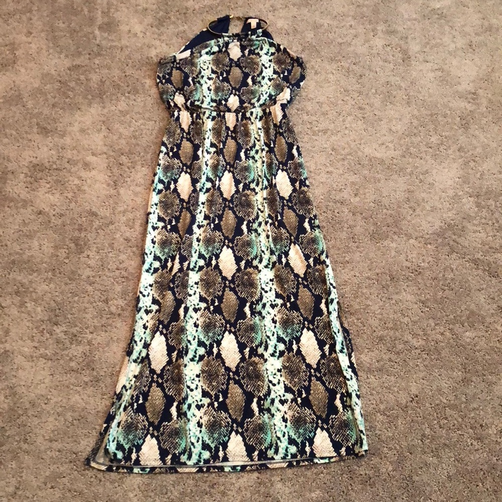 Snake print dress 10